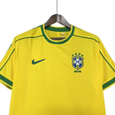 Camisa Retrô Brasil I Home 1998/99 Nike Masculino Amarelo