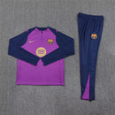 Conjunto Treino Barcelona 25/26 Nike - Azul e Roxo
