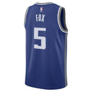 De'Aaron Fox Sacramento Kings Unisex 23/24 NBA Jersey - Azul - City Edition