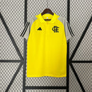 Camisa Flamengo Treino Polo Amarela 24/25 - Versão Torcedor Lançamento