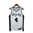 Regata NBA San Antonio Spurs Association Edition Swingman Jersey Branca De'Aaron Fox 4