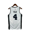 Regata NBA San Antonio Spurs Association Edition Swingman Jersey Branca De'Aaron Fox 4